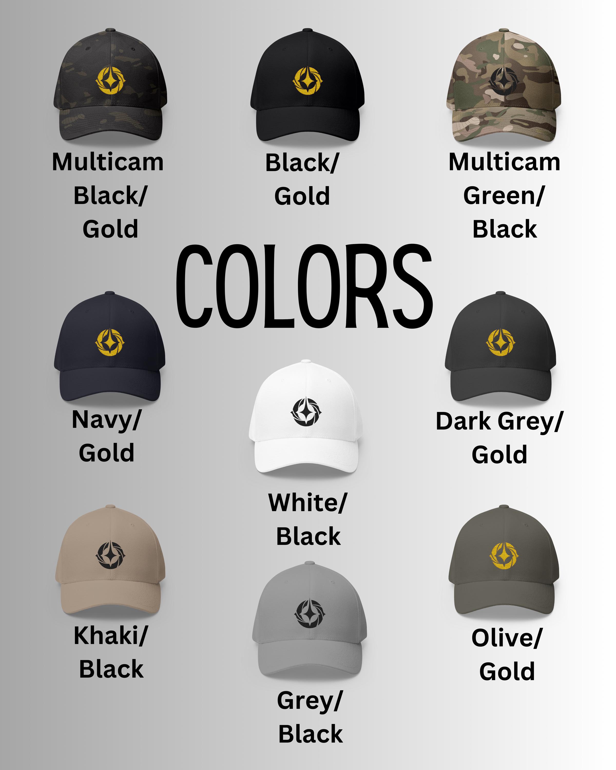 Lorcana Closed-back Hat | Gift | Black or Gold Embroidered Lore