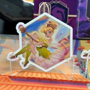 Calcomanía de vinilo resistente al agua con diseño de Campanilla de Lorcana, reina de la azurita, mar de azurita, amatista, regalo, hermosa, para terraza