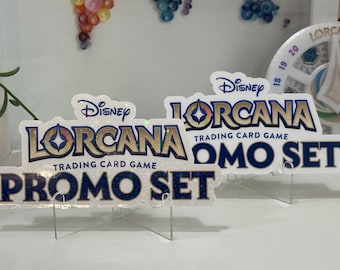 Lorcana Promo Set Decals | Waterproof Vinyl Trading Card Game Stickers