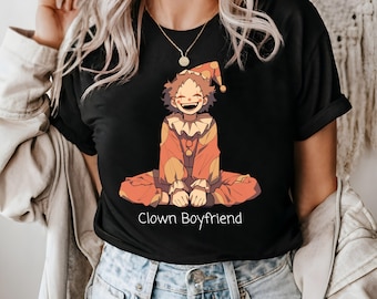 Palhaço namorado camisa palhaço núcleo roupas engraçado meme camisa presente para seu presente para ele amor adorável palhaço vestuário