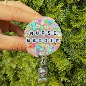 Custom Badge Reel, Sparkle Badge Reel, Glitter Badge Reel