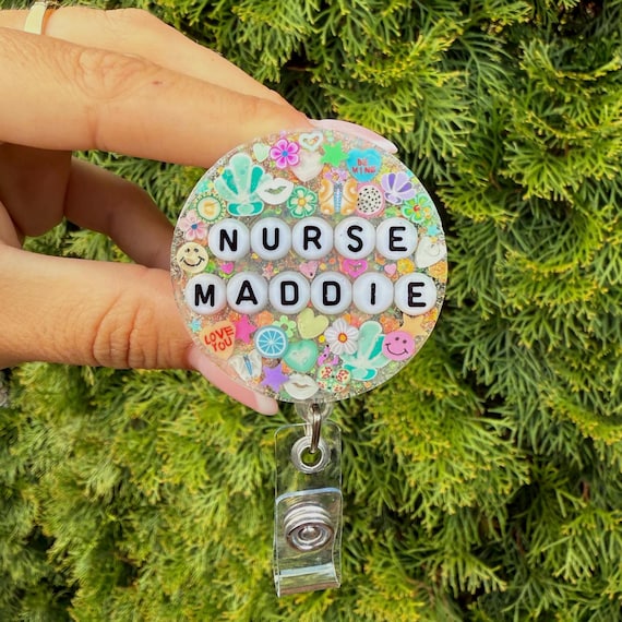 Custom Sparkle Glitter Badge Reel