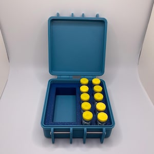 Peptide and Bac water storage case holds 30ml and 3ml.