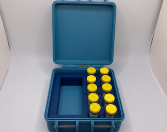 Peptide and Bac water storage case holds 30ml and 3ml.