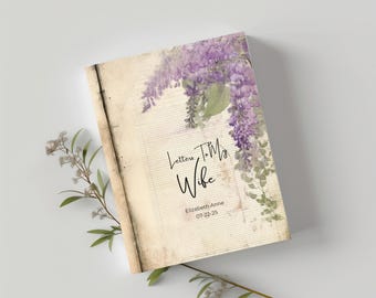 Diário personalizado 'Cartas para minha esposa' - Livro de votos, presente de aniversário