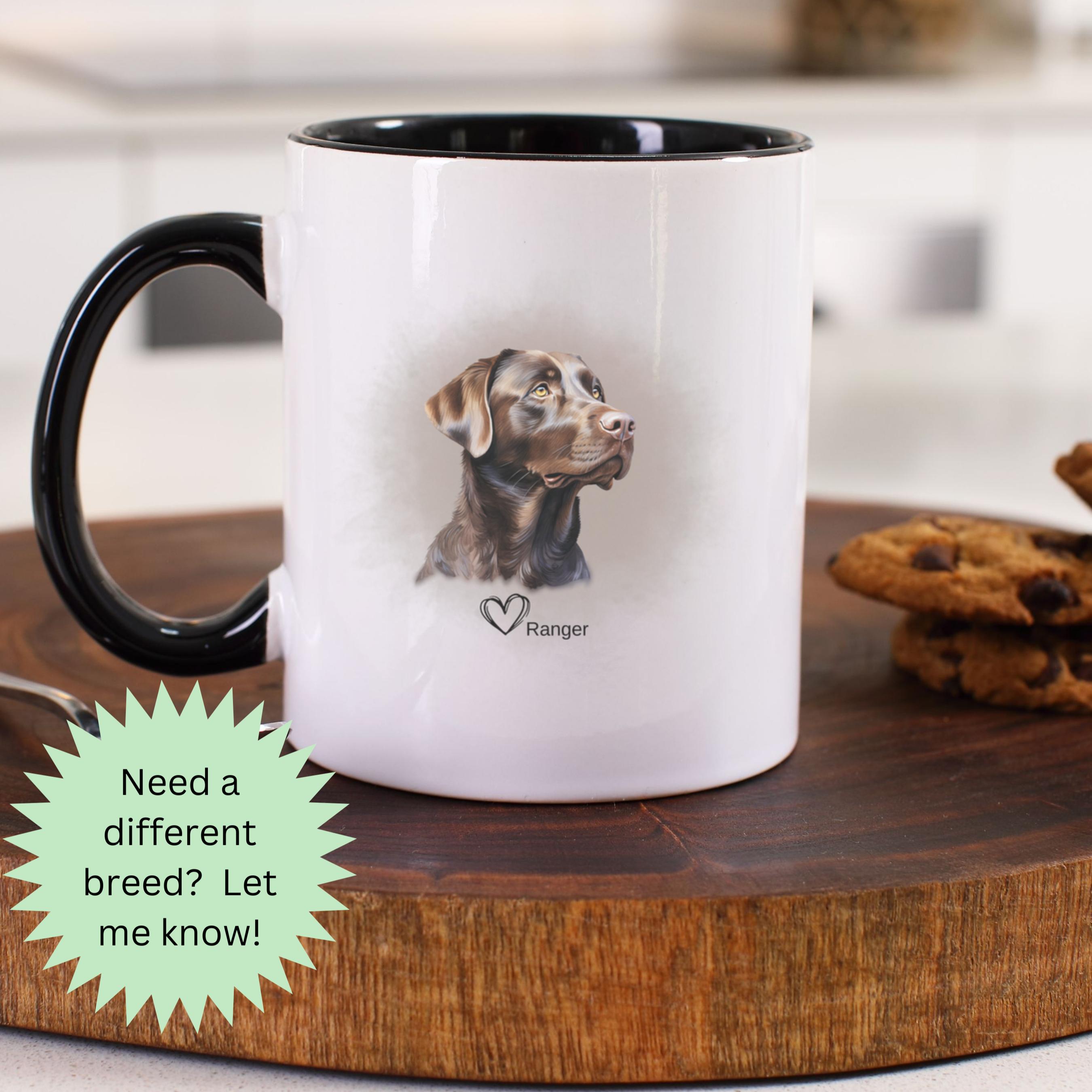 LABRADOR Choco Kaffeetasse Aus Keramik – Mit Süßem Hundemotiv & Spruch, 330 Ml, Geschenkidee Für Hundefans