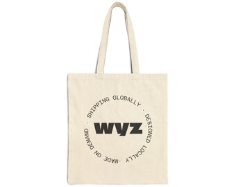 wyz Logo Circle Tote Bag | Canvas Market Shopper