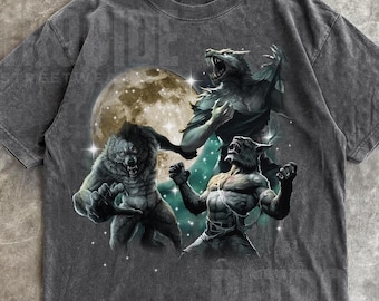 Alpha Wolf Vintage 90s T-Shirt, Retro Meme Tee, Grunge Clothing Aesthetic, Emo Silly Wolf Graphic Shirt, Alpha Wolf,Washed Oversize Shirt R6