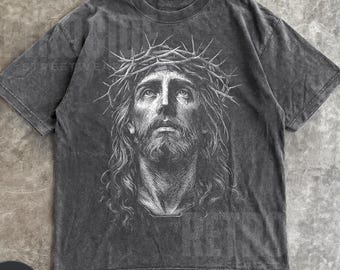 Jesus Shirt Christian Streetwear Religious Gift for Him or Her Faith Apparel Comfort Colors Unisex Tee Jesus Christ Church Wear R53