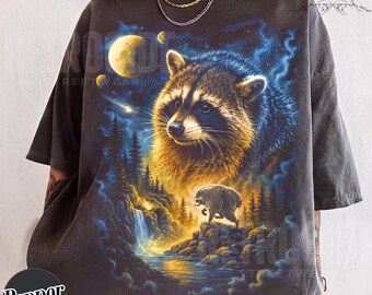 Jimothy Raccoon Shirt, Viral Seattle Feral Legend Comfort Colors Tee, Retro Jimothy Moon Graphic Tshirt, Round King Cottagecore Animal R906