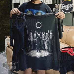 Folk Horror Shirt Occult Gift for Him or Her Retro Goth T-shirt Weirdcore Comfort Colors T-shirt Weird Halloween Clothes Witch Wear Tee R146 image 3