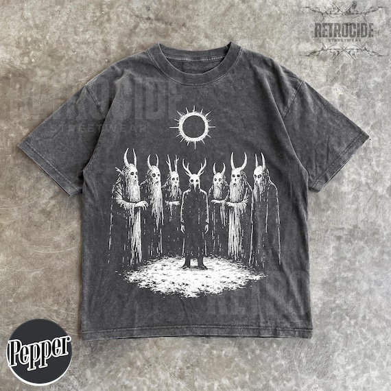 Folk Horror Shirt Occult Gift for Him or Her Retro Goth T-shirt Weirdcore Comfort Colors T-shirt Weird Halloween Clothes Witch Wear Tee R146