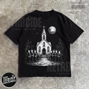 Folk Horror Shirt Occult Gift for Him or Her Retro Goth Tshirt Weirdcore Comfort Colors Tee Halloween Clothes Witch Wear Grunge Tshirt R127 afbeelding 4