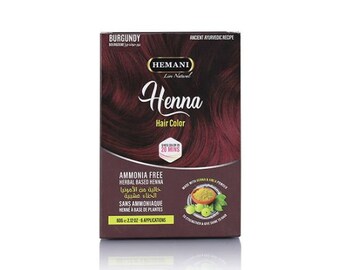 Hemani Hair Henna - Burgundy 60g | Vibrant Coloring | Ammonia Free