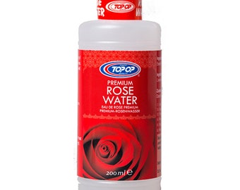 Top-Op Rose Water 200 ml - Tonique de beauté hydratant pour une peau rafraîchie et nourrie