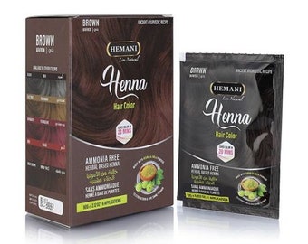 Hemani Hair Henna - Brown 60g | Rich Brunette Shade | Ammonia Free