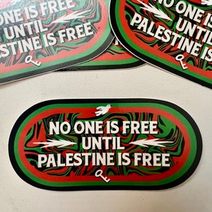 100% Profits Donated to HEAL Palestine - Refaat Alareer If I Must Die Kite - Free Palestine Vinyl Sticker