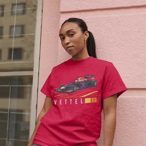 Sebastian Vettel RB9 T Shirt, F1 Vettel Shirt, Racing Vintage Retro T Shirt, F1 Fans, F1 Merch Shirt, F1 Driver Shirt, Unisex Trendy Tees