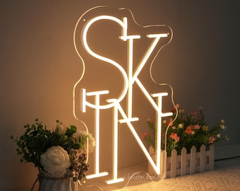 Skin Neon Sign,Beauty Room Decor,skin clinic Lights,Spa Nail Studio Decor,Make up store decor,Gift for Esthetician,Facial Room Wall Decor