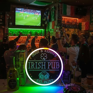 Custom Irish Pub Neon Sign: St. Patrick's Day Decor,Neon bar sign,Christmas gift for husband image 5