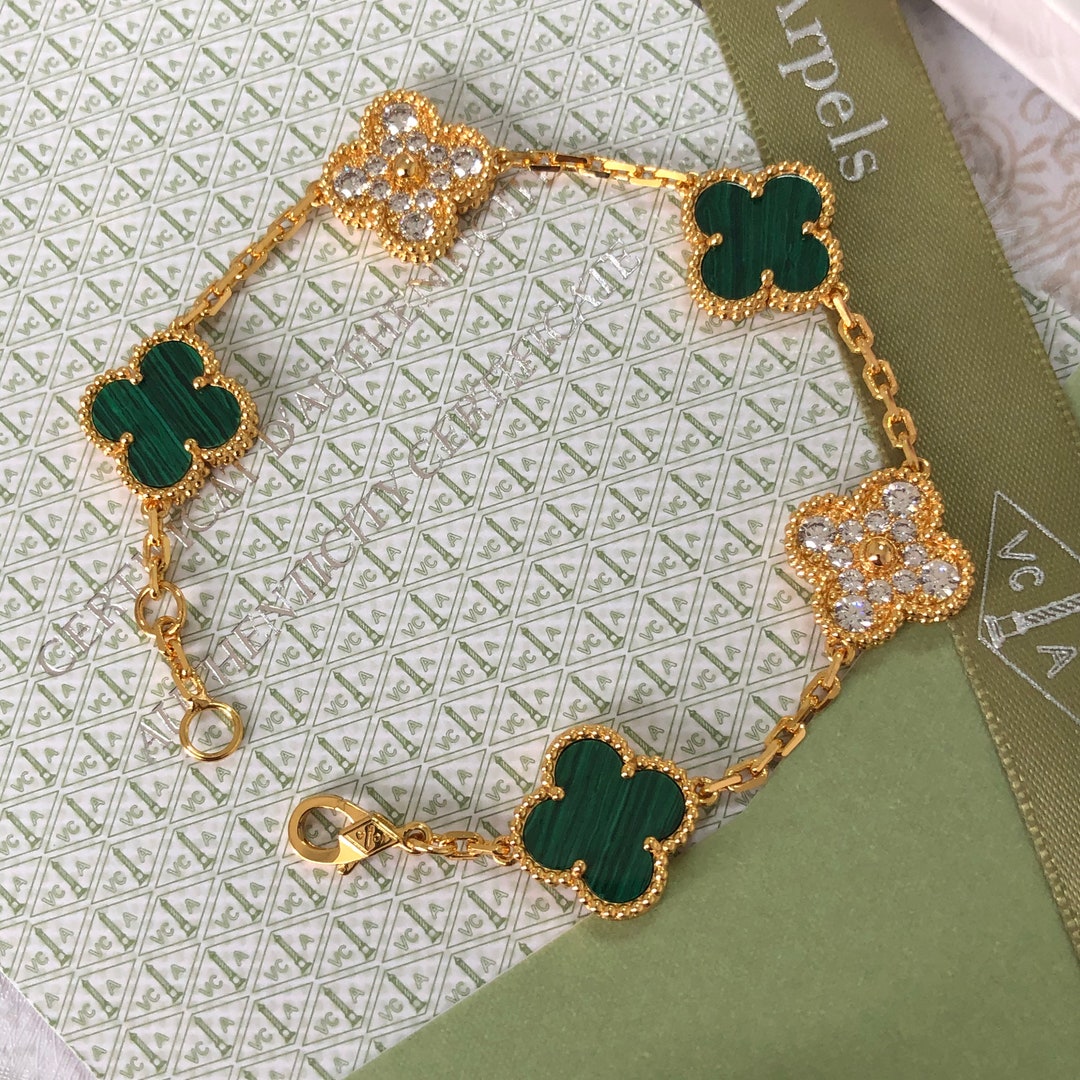 Authenticity Van Cleef Vintage Alhambra 18K Yellow Gold Diamond ...