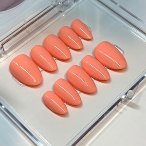 Solid Color Press On Nails | Customizable Design