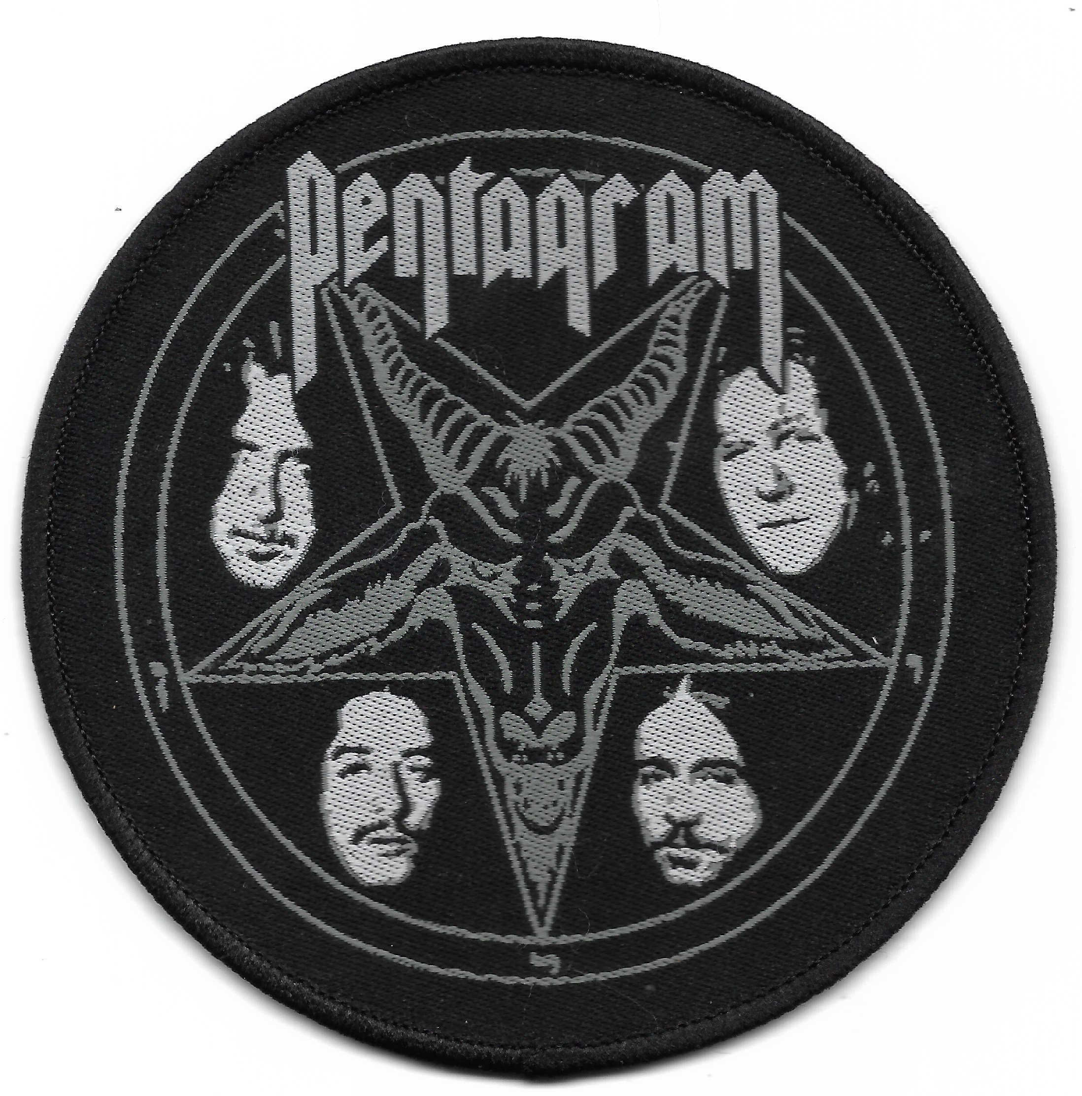 Pentagram-baphomet Logo Embroidered Patch - Heavy Metal Music - Etsy
