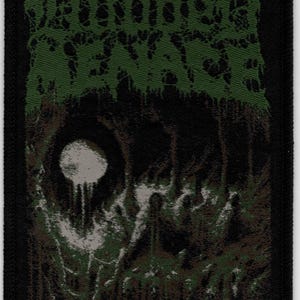 Hooded Menace Embroidered Patch: Shrine of Skeletonization, Doom Metal