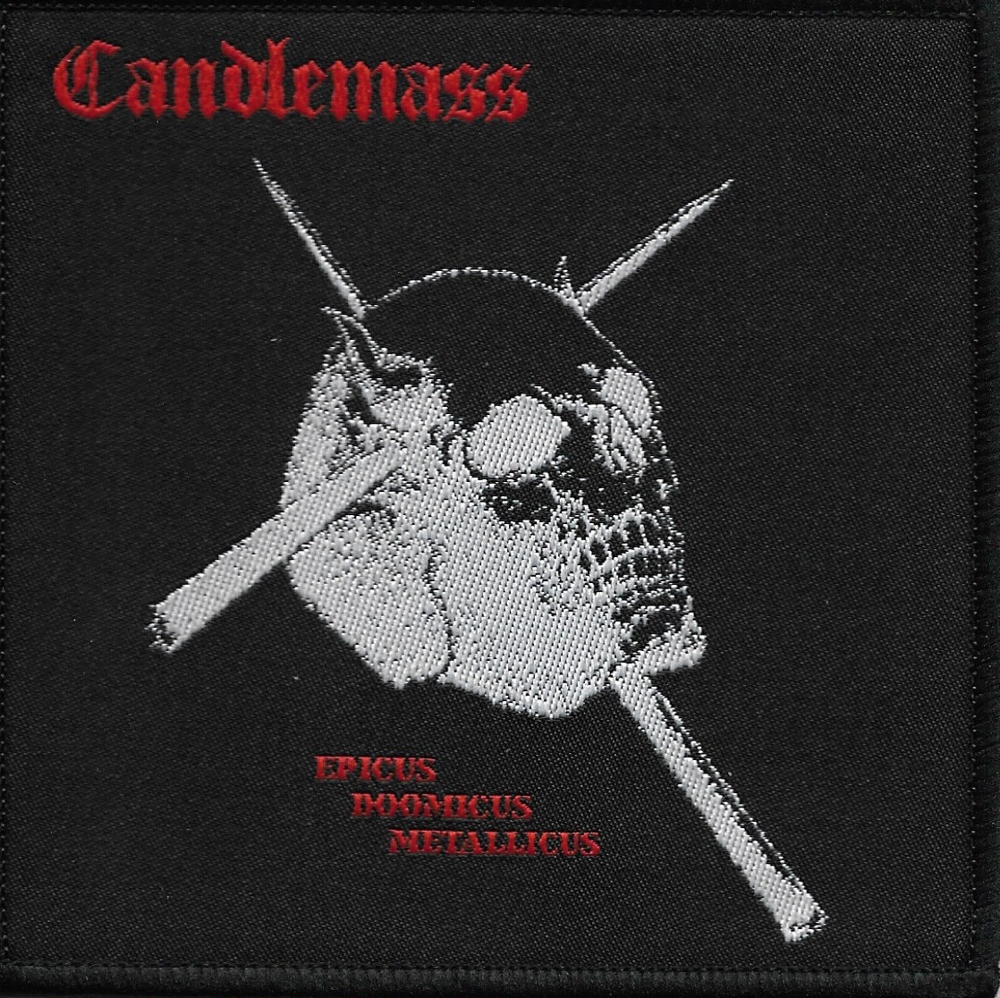 Candlemass-epicus Doomicus Metallicus Embroidered Woven Patch-doom