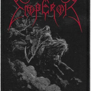 Emperor Pale Horse Embroidered Patch,Black Death Heavy Metal Rock