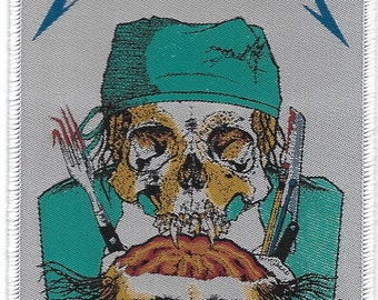 Metallica-Crash Course in Brain Surgery Embroidered Woven Patch-Speed Thrash Heavy Metal Rock Band Music, Music Fan, Collectibles,