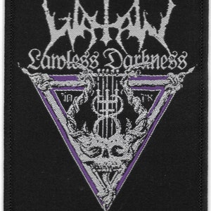 Watain-Lawless Darkness Embroidered Woven Patches-Black Death Heavy Metal Rock Band Music, Music Fan, Collectibles,