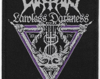 Watain-Lawless Darkness Embroidered Woven Patches-Black Death Heavy Metal Rock Band Music, Music Fan, Collectibles,