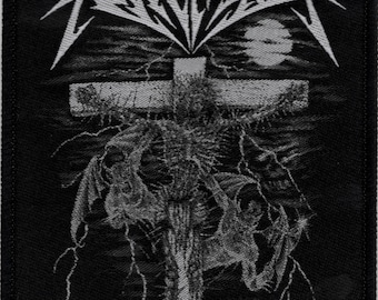Revocation-Re-Crucified Embroidered Woven Patch-Technical Thrash Death Heavy Metal Rock Band Music, Music Fan, Collectibles,