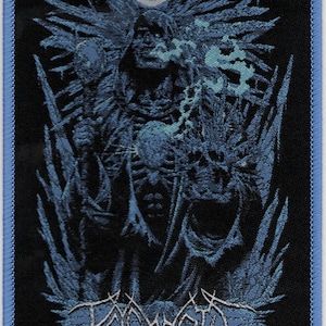 Psycroptic-Frozen Gaze Embroidered Woven Patches-Technical Progressive Death Heavy Metal Rock Band Music, Music Fan, Collectibles,