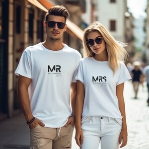 Camiseta de recien casados Etsy Espana