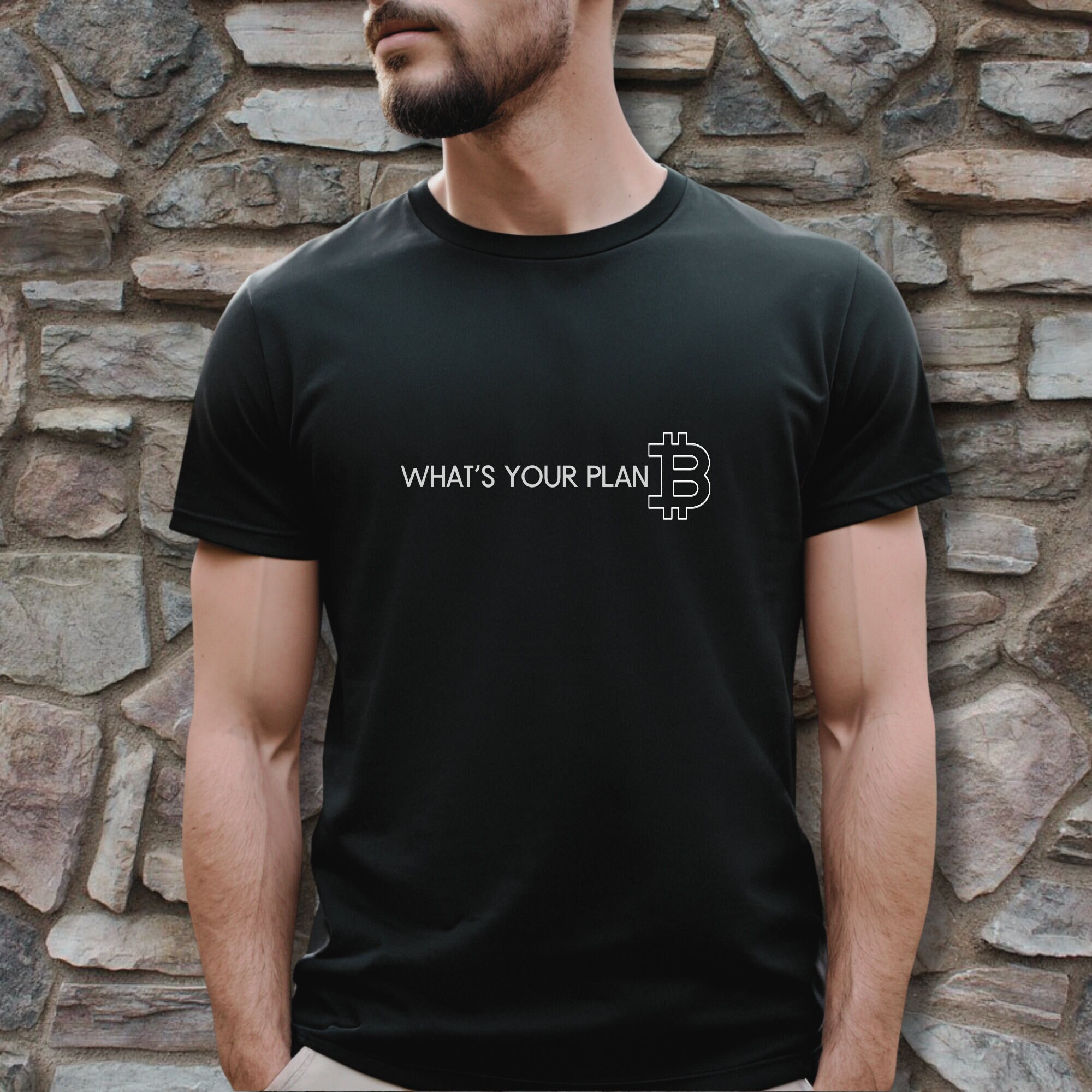 BITCOIN Tシャツ あなたのプランBは何ですか？トレーダー、デジタル通貨投資家、株式HODL、仮想通貨、暗号通貨、ブロックチェーンへのインスピレーションを与えるギフト  - Etsy 日本