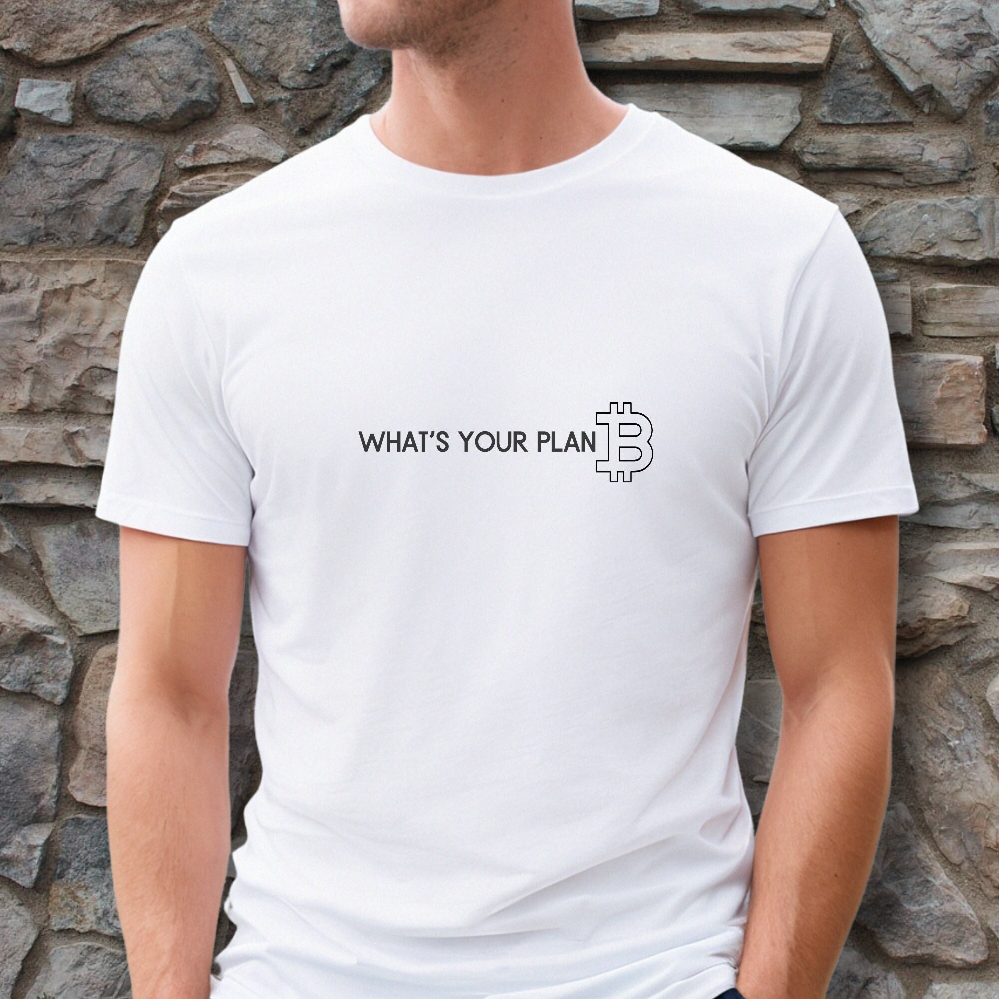 BITCOIN Tシャツ あなたのプランBは何ですか？トレーダー、デジタル通貨投資家、株式HODL、仮想通貨、暗号通貨、ブロックチェーンへのインスピレーションを与えるギフト  - Etsy 日本