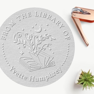 Sello de libro personalizado/Sello de biblioteca/Sello de la biblioteca/Sello con logotipo/Sello Ex Libris/Regalo para amantes de los libros