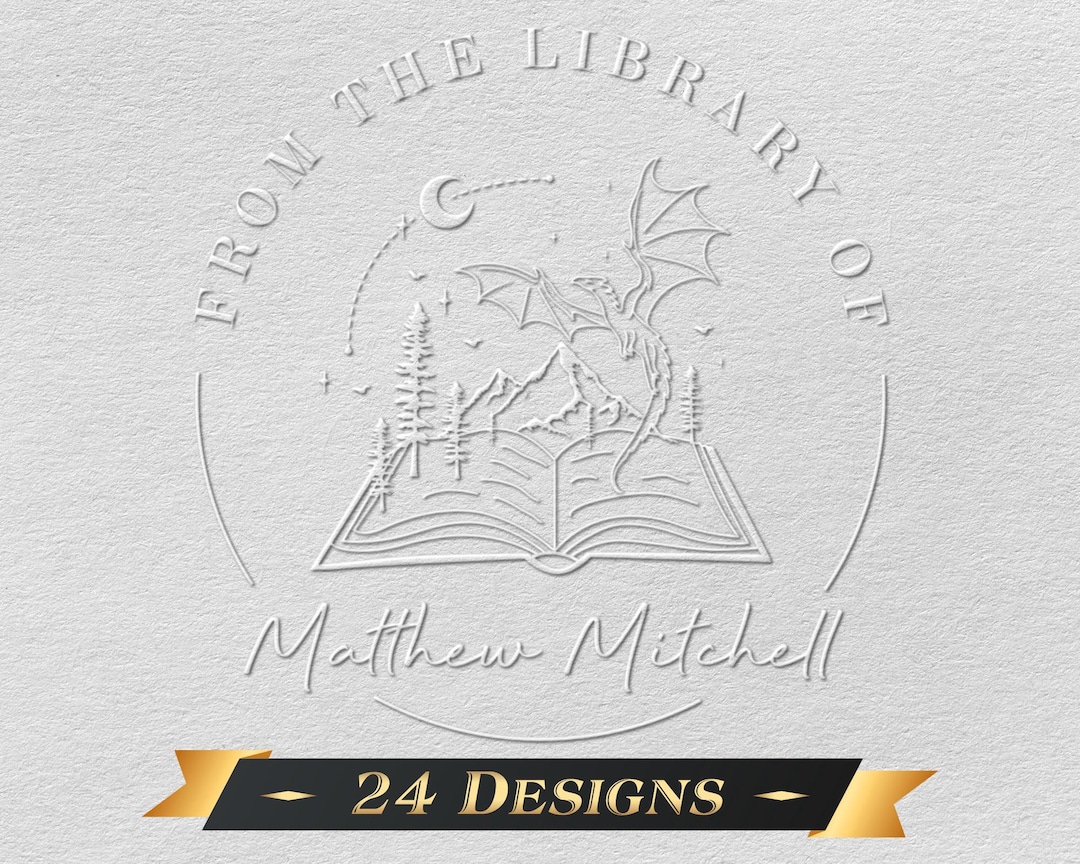 Personalized Book Embosser/custom From the Library of Book Embosser ...