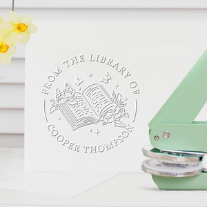Sello de libro personalizado/Sello de biblioteca/Sello de la biblioteca/Sello con logotipo/Sello Ex Libris/Regalo para amantes de los libros