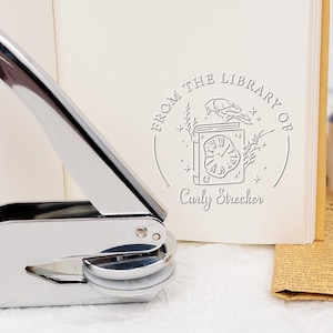 Sello de libro personalizado/Sello de biblioteca/Sello de la biblioteca/Sello con logotipo/Sello Ex Libris/Regalo para amantes de los libros
