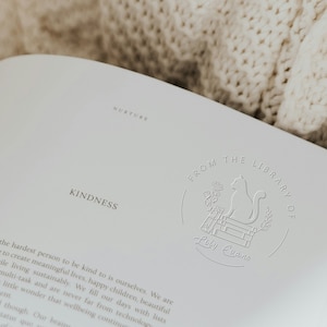 Custom From the Library of Book Embosser,Book Embosser Personalized,Book Stamp,Library Embosser,Ex Libris Book Lover Gift image 8