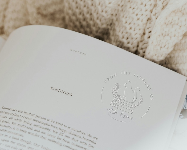 Custom From the Library of Book Embosser,Book Embosser Personalized,Book Stamp,Library Embosser,Ex Libris Book Lover Gift image 8