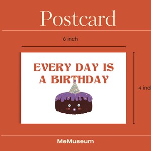 Jolie carte d'anniversaire : gâteau fantaisie