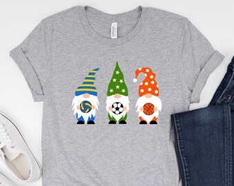 Sport Mom Gnome Shirt: Basketball, Soccer, Volleyball Tee