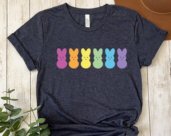 Easter Bunny Peeps Shirt, Cute Easter Tee, Easter Rabbit T-Shirt, Happy Easter T-shirt, Kids Easter Toddler, Peeps Shirt, Easter Peeps Gift