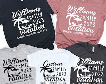 Personalized Family Vacation T-Shirt: Custom Beach Holiday Tee