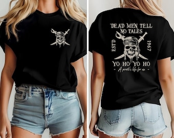 Vintage Pirates of the Caribbean Tee: Retro 90s Skull Shirt