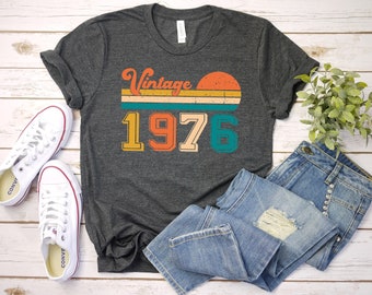 Vintage 1976 Birthday Shirt - Limited Edition 49th Bday Tee